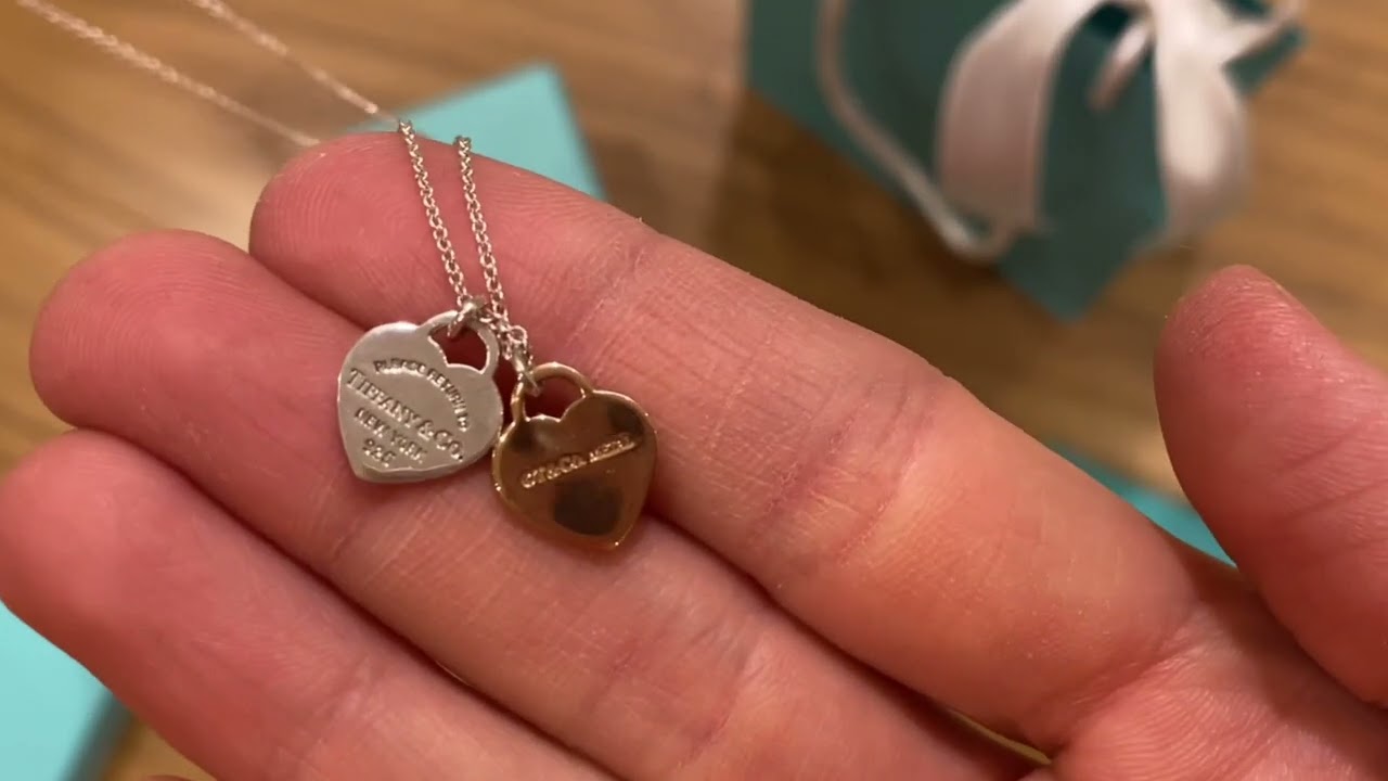 Tiffany Mini Double Heart 2024 | favors.com